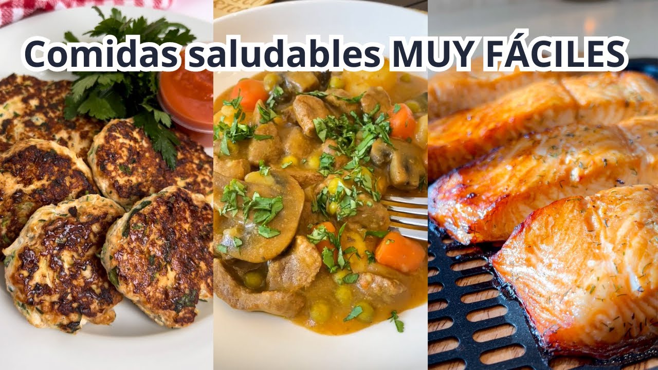Platillos Reconfortantes: Recetas Saludables para Disfrutar 48 3 recetas de comidas saludables altas en proteinas faciles y ricas
