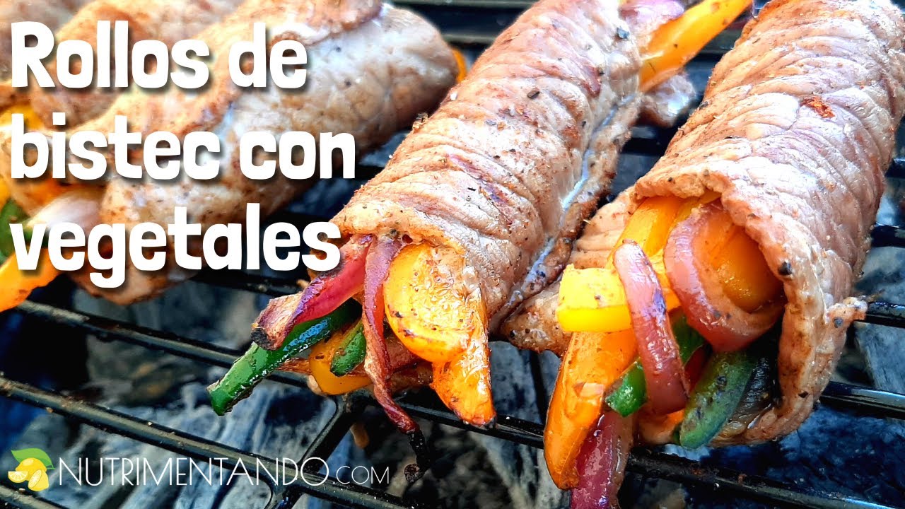 rollos de bistec con vegetales sazonados recetas saludables f09f988d